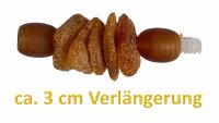 TOPAZ® Bernsteinkette für Hunde  60 cm + 3 cm...